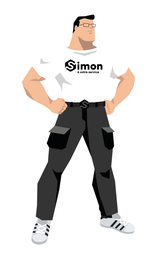 La mascotte de l'entreprise Simon